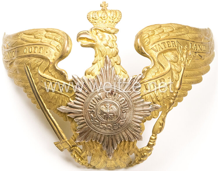 Preußen Helmadler für Einjährig-Freiwillige der Garde-Infanterie Regimenter