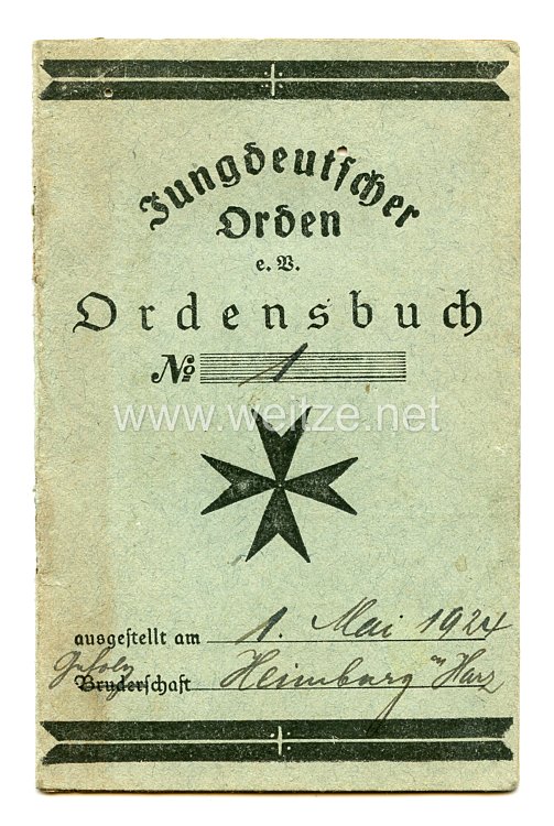 Jungdeutscher Orden e.V. - Ordensbuch der Bruderschaft Stettin