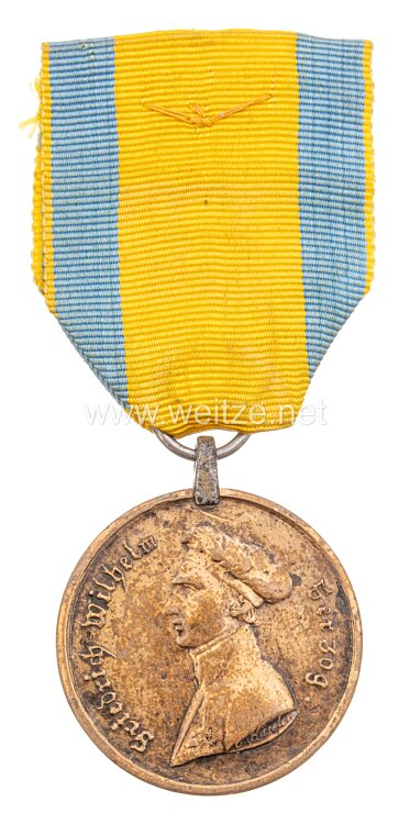 Braunschweig Waterloo - Medaille 1818 - Bebenroth Husaren Regiment