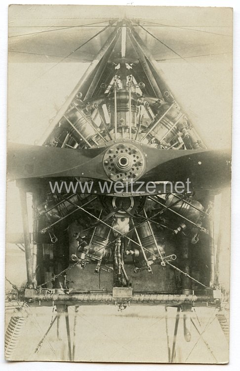 1. Weltkrieg Fliegerei: Foto eines Sternmotors