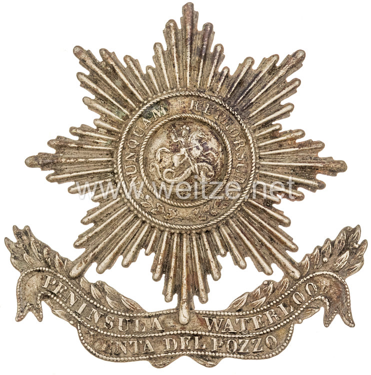 Königreich Hannover Emblem für den Tschako Mannschaften im Garde-Jäger-Bataillon