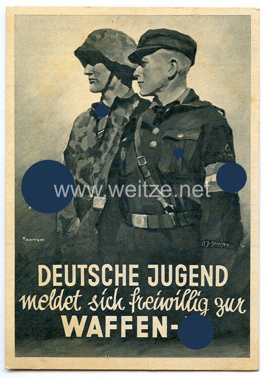 SS - Propaganda-Postkarte - 