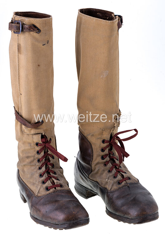 Luftwaffe Afrikakorps Paar Stiefel für die Tropenbekleidung