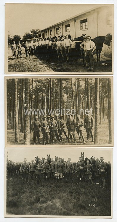 Weimarer Republik Fotogruppe, Angehörige eines Kavallerie-Regiment der Reichswehr bei einer Übung
