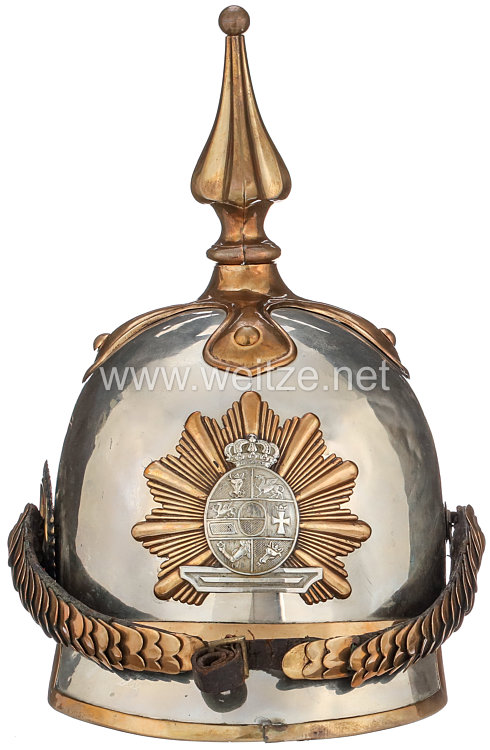 Großherzogtum Mecklenburg-Schwerin Helm Modell 1848 für Mannschaften der Dragoner Bild 2