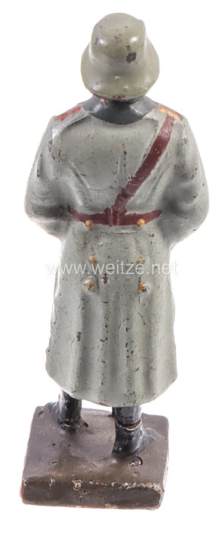 Lineol - Heer Generalstabsoffizier mit Mantel und Stahlhelm, Fernglas umgehängt und sich auf Säbel stützend. Bild 2