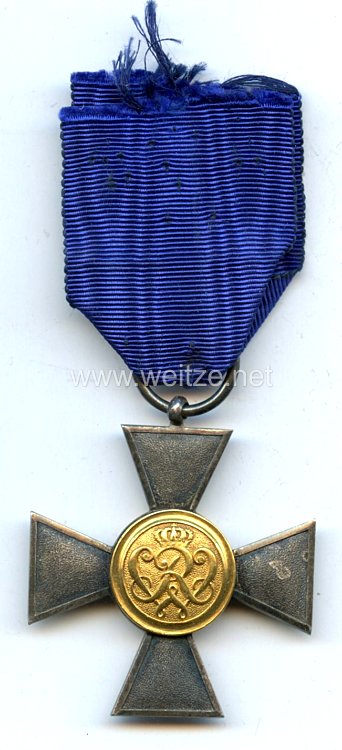 Preussen Landwehr-Dienstauszeichnung Kreuz 1. Klasse für XX Jahre