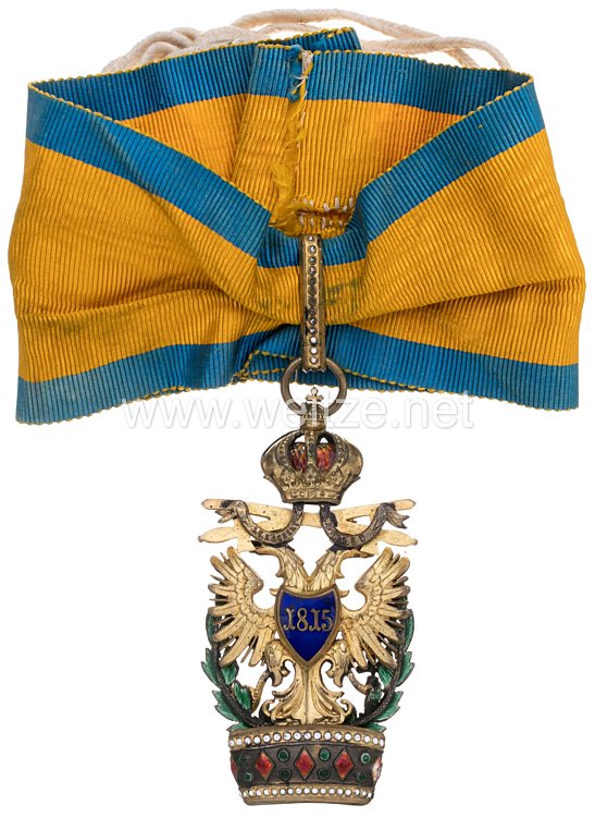 Kaiserlich Österreichischer Orden der Eisernen Krone 2. Klasse mit Kriegsdekoration und Schwertern Bild 2