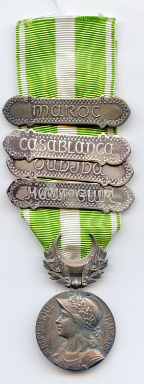 Frankreich "Médaille Commemorative du Maroc" mit 4 Spangen 