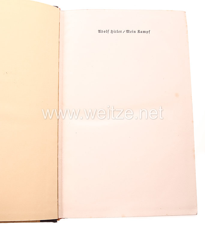 Mein Kampf - Hochzeitsausgabe von 1938 494. -  498. Auflage mit Goldschnitt, Bild 2