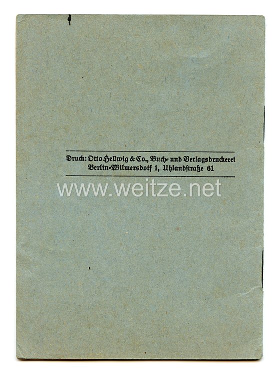 HJ - Schießbuch der Hitlerjugend für die HJ-Führer des Jahrgangs 1919 Bild 2