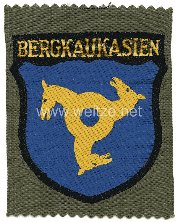 Wehrmacht Heer Ärmelschild für Freiwillige Bergkaukasien