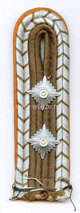 III. Reich Polizei Einzel Schulterstück für einen Hauptwachtmeister der Gendarmerie 