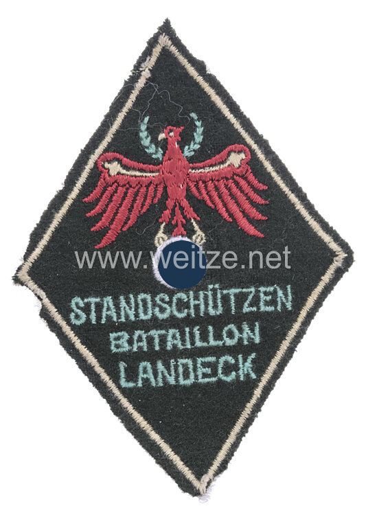 Wehrmacht Volksturm Ärmelabzeichen "Standschützen Bataillon Landeck"