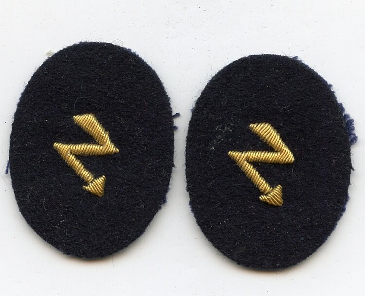 Kriegsmarine Paar Ärmelabzeichen für Nachrichtenoffiziere