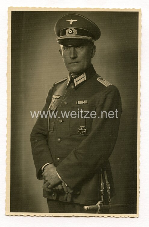 Wehrmacht Portraitfoto, Hauptmann mit Eisernen Kreuz 1. Klasse 1914