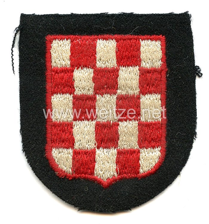Ärmelschild der Kroatischen Freiwilligen der Waffen-SS