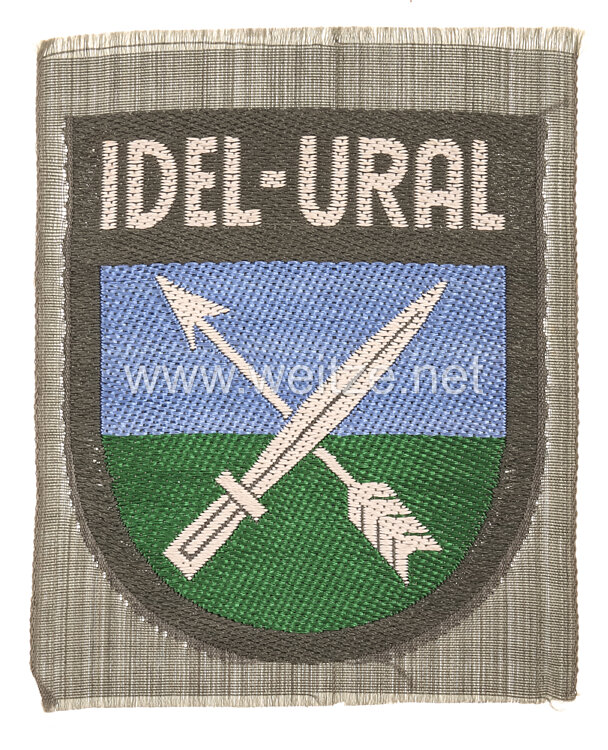 Wehrmacht Heer Ärmelschild für Freiwillige der Wolga-Tartarischen Legion"Idel-Ural"