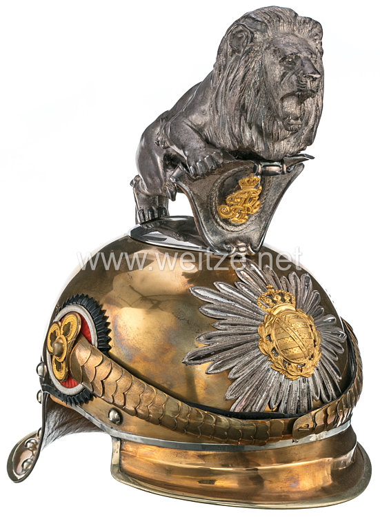Sachsen Helm für Offiziere im Garde-Reiter-Regiment