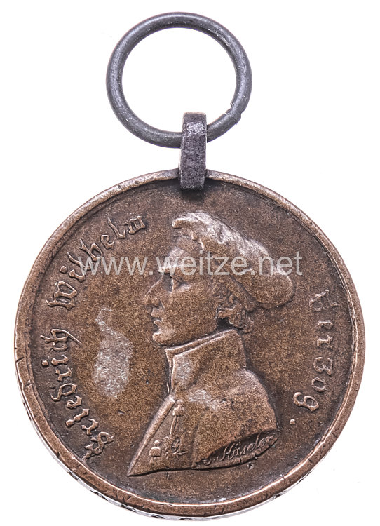 Braunschweig Waterloo - Medaille 1818