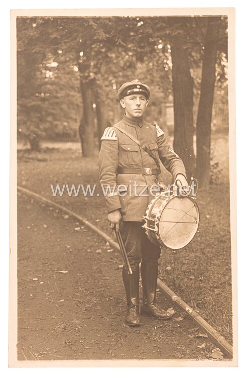 Weimarer Republik Stahlhelmbund Foto eines Trommlers de LV Saar
