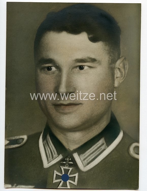 Wehrmacht Heer Portraitfoto eines Ritterkreuzträger