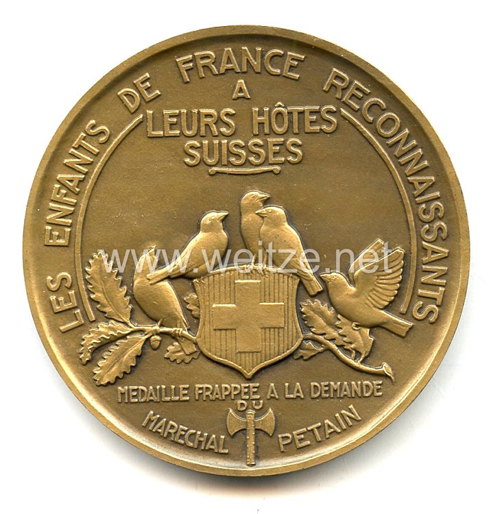 Frankreich Vichy Regierung Medaille "Les Enfants de France Reconnaissants"