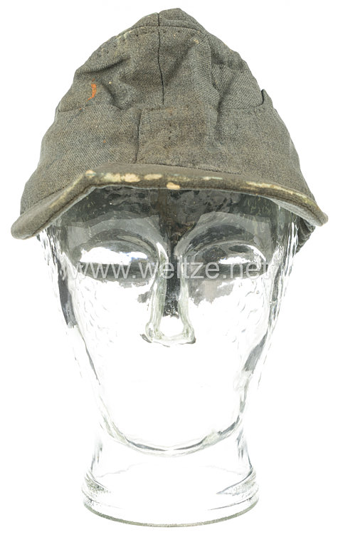 Wehrmacht Einheitsfeldmütze eines Kriegsgefangenen in Italien "Pisa Tarent 27 - 4 - 45" Bild 2