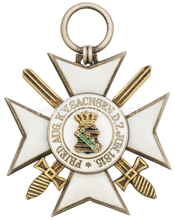 Sachsen Königreich Zivilverdienstorden Ritterkreuz 2. Klasse mit Schwertern