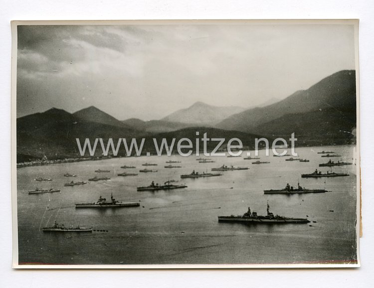 III. Reich Pressefoto. Italiens Flotte. 12.6.1940.