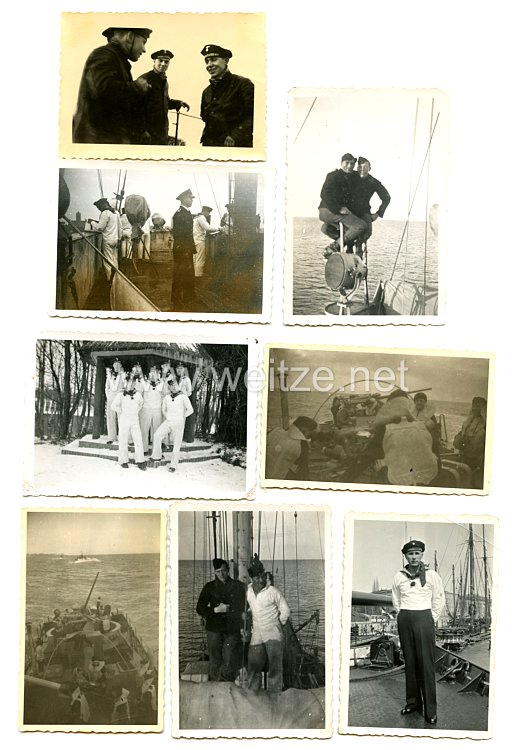 Kriegsmarine Fotos, Angehöriger auf einen Minensucher